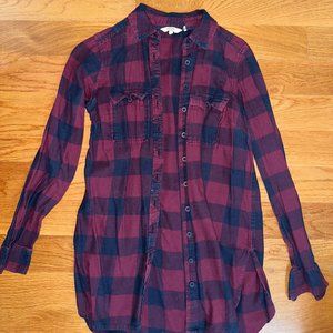 Red & Blue Women's Flannel Size Small